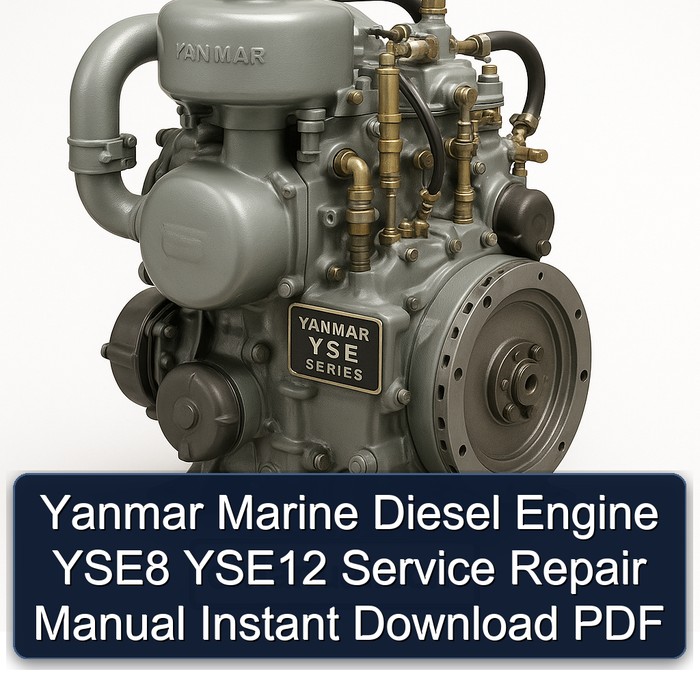 Yanmar Marine Diesel Engine YSE8 YSE12 Service Repair Manual Instant Download PDF