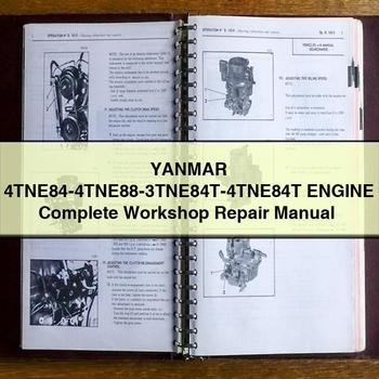 YANMAR 4TNE84-4TNE88-3TNE84T-4TNE84T Engine Complete Workshop Repair Manual 