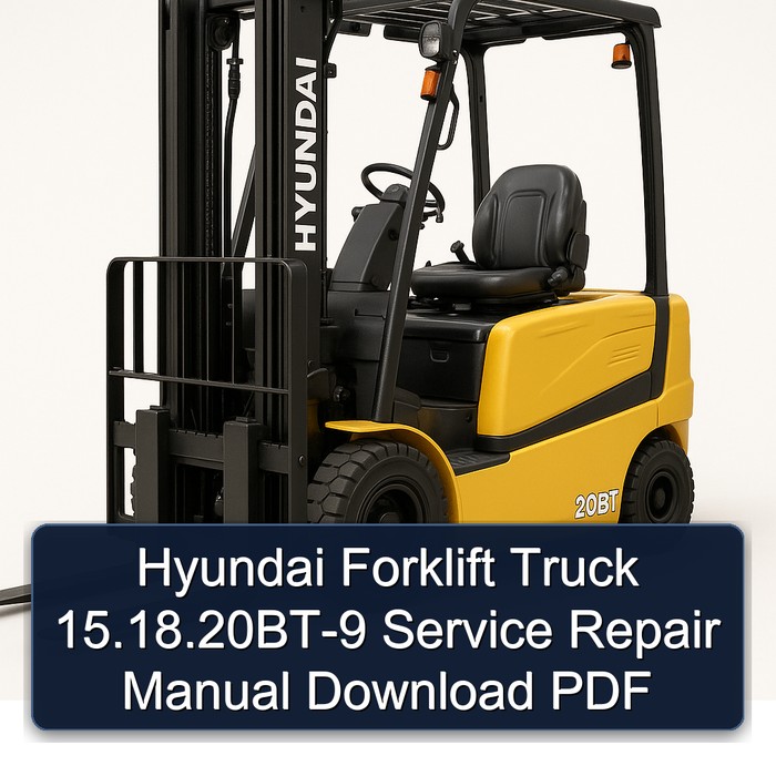 Hyundai Gabelstapler 15.18.20BT-9 Servicehandbuch PDF