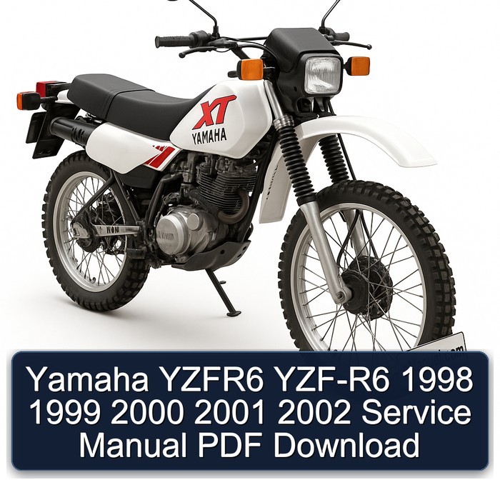 Yamaha YZFR6 YZF-R6 1998 1999 2000 2001 2002 Service Manual PDF Download