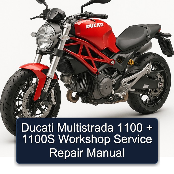 Ducati Multistrada 1100 + 1100S Workshop Manual de servicio y reparación