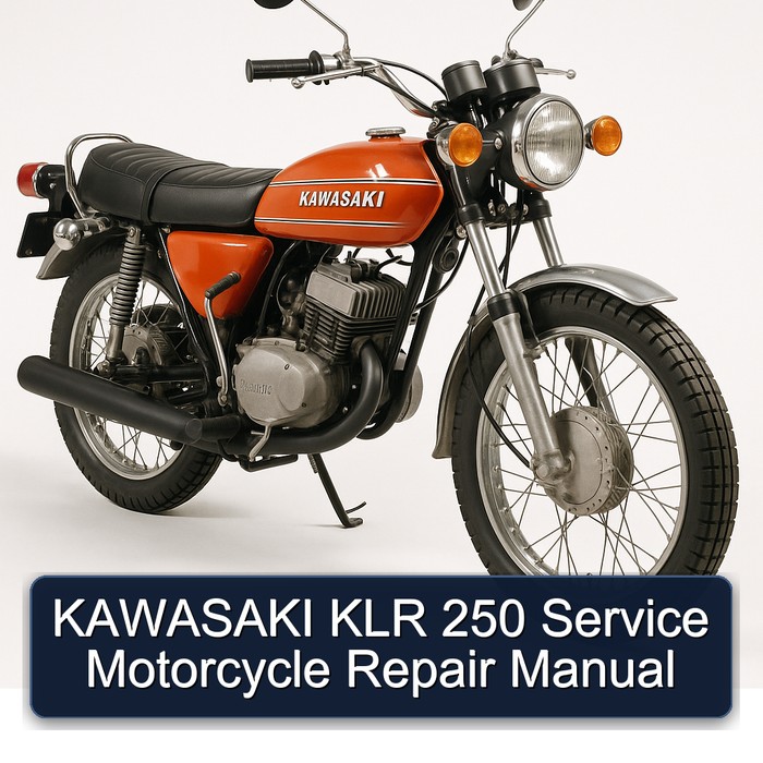 KAWASAKI KLR 250 Service Motorcycle Repair Manual