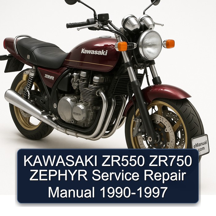 KAWASAKI ZR550 ZR750 ZEPHYR Manual de servicio y reparación 1990-1997