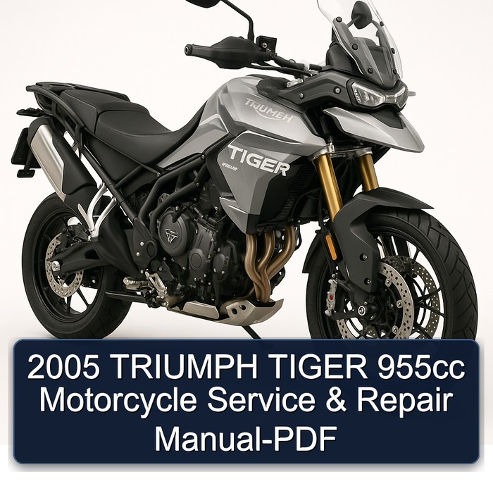 2005 TRIUMPH TIGER 955cc Motorcycle Manual de servicio y reparación-PDF