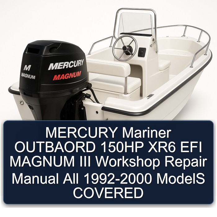 MERCURY Mariner OUTBAORD 150HP XR6 EFI MAGNUM III Workshop Repair Manual All 1992-2000 ModelS COVERED