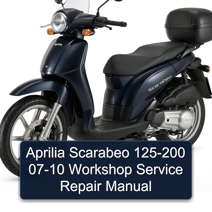 Aprilia Scarabeo 125-200 07-10 Workshop Manual de servicio y reparación