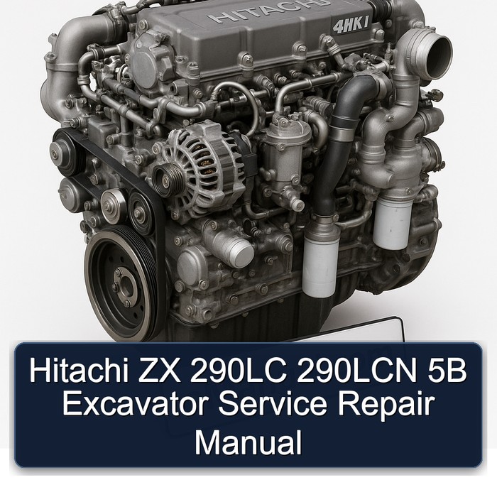 Hitachi ZX 290LC 290LCN 5B Excavator Service Repair Manual 