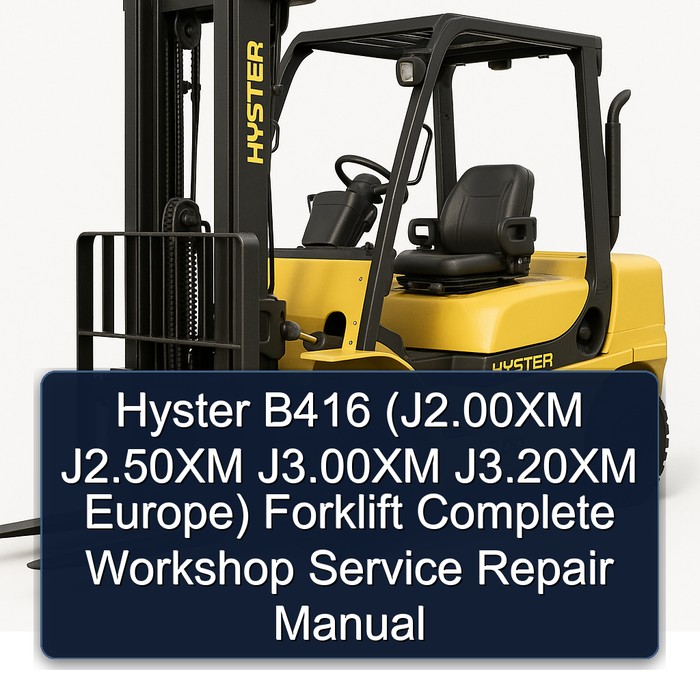 Hyster B416 (J2.00XM - J3.20XM Europa) - Werkstatthandbuch