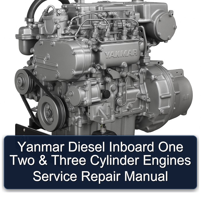 Yanmar Diesel Inboard One Two & Three Cylinder Engines Manual de servicio y reparación