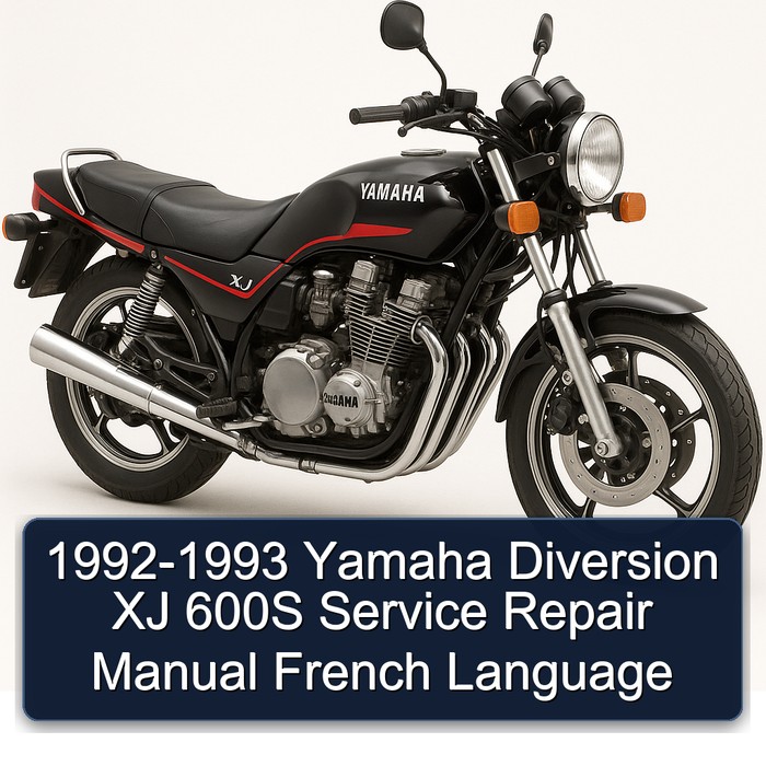 1992-1993 Yamaha Diversion XJ 600S Manual de servicio y reparación French Language