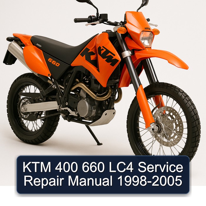 KTM 400 660 LC4 Manual de servicio y reparación 1998-2005