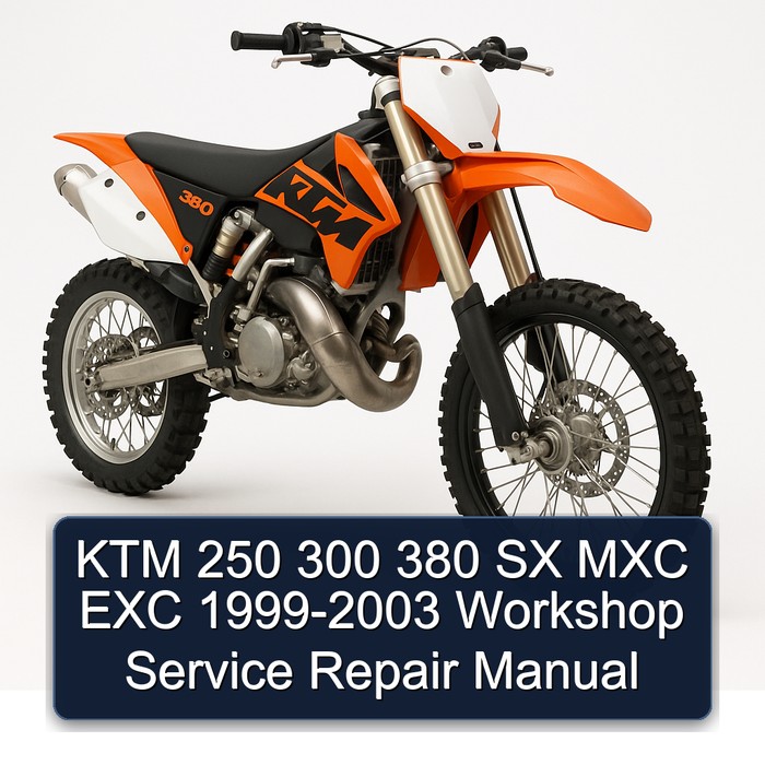 KTM 250 300 380 SX MXC EXC 1999-2003 Workshop Service Repair Manual