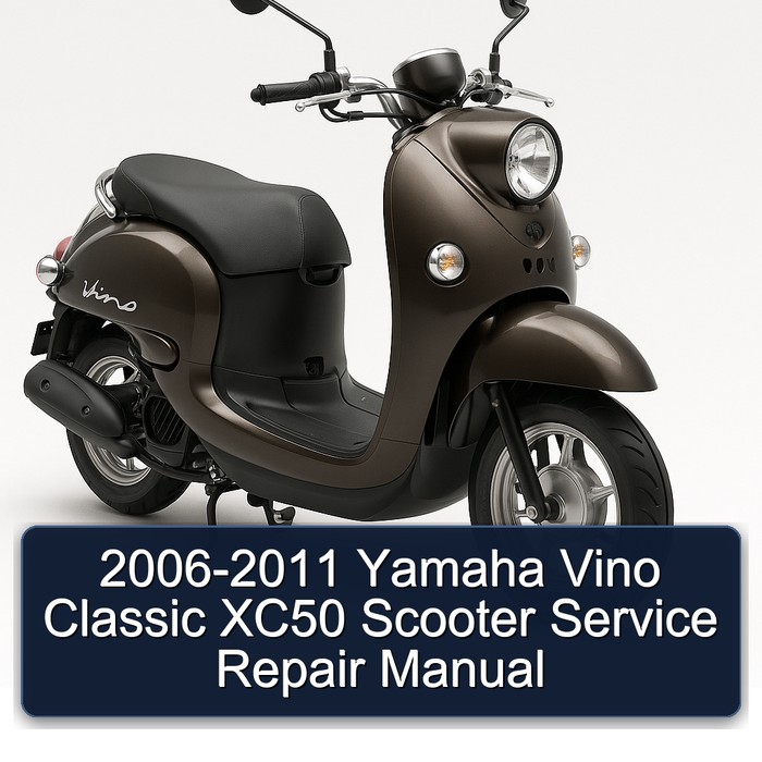 2006-2011 Yamaha Vino Classic XC50 Scooter Manual de servicio y reparación