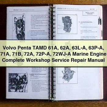 Volvo Penta Tamd 61A 62A 63L-a 63P-a 71A 71B 72A 72P-a 72WJ-a Marine Engine Workshop Service Repair Manual PDF Download