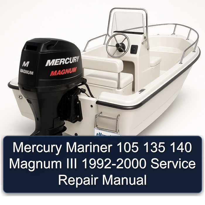 Mercury Mariner 105 135 140 Magnum III 1992-2000 Manual de servicio y reparación