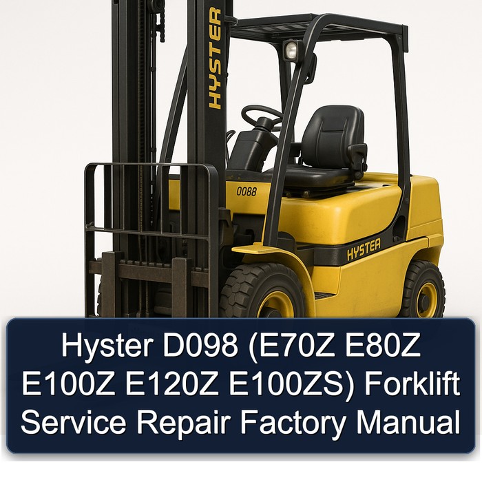 Manual de Servicio y Reparación de Montacargas Hyster D098 (E70Z E80Z E100Z E120Z E100ZS)