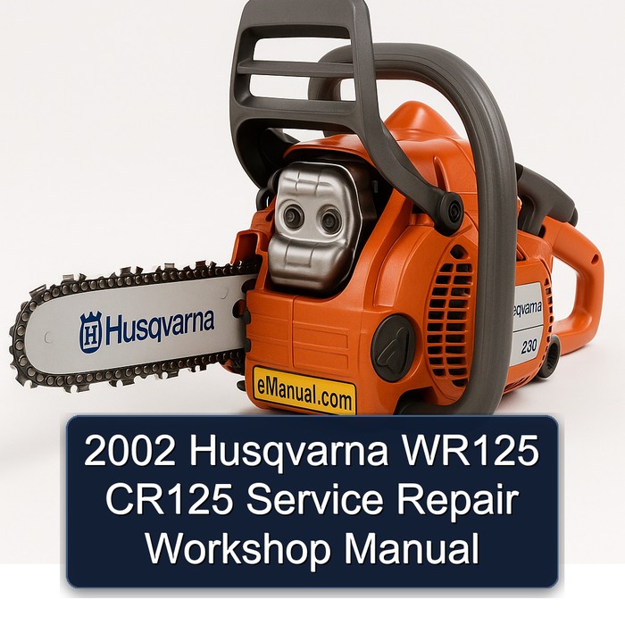 2002 Husqvarna WR125 CR125 Service Repair Workshop Manual