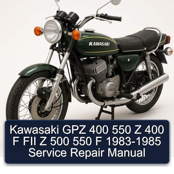 Kawasaki GPZ 400 550 Z 400 F FII Z 500 550 F 1983-1985 Manual de servicio y reparación
