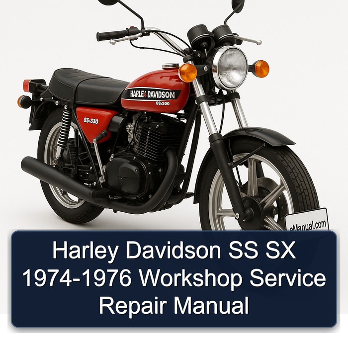 Harley Davidson SS SX 1974-1976 Workshop Manual de servicio y reparación