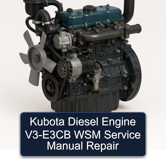 Kubota Diesel Engine V3-E3CB WSM Service Manual Repair 