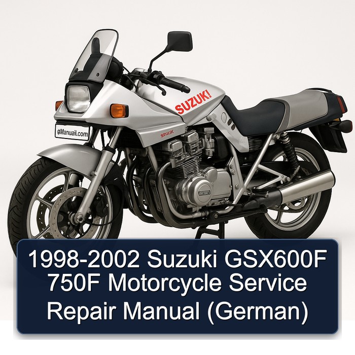 1998-2002 Suzuki GSX600F 750F Motorcycle Manual de servicio y reparación (German)