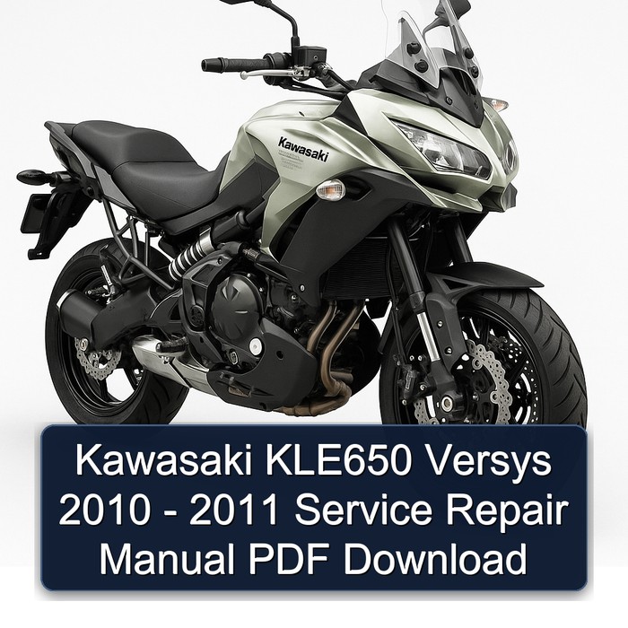 Kawasaki KLE650 Versys 2010 - 2011 Manual de servicio y reparación PDF Download