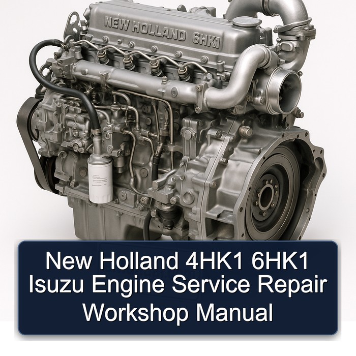 New Holland 4HK1 6HK1 Isuzu Engine Service Repair Workshop Manual