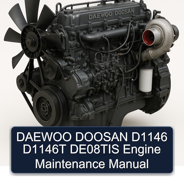 DAEWOO DOOSAN D1146 D1146T DE08TIS Engine Maintenance Manual 