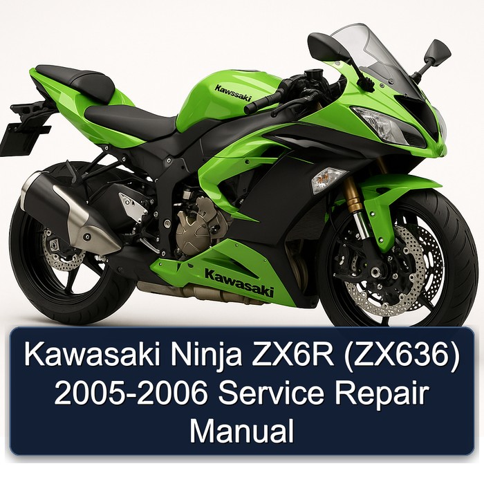 Kawasaki Ninja ZX6R (ZX636) 2005-2006 Manual de servicio y reparación