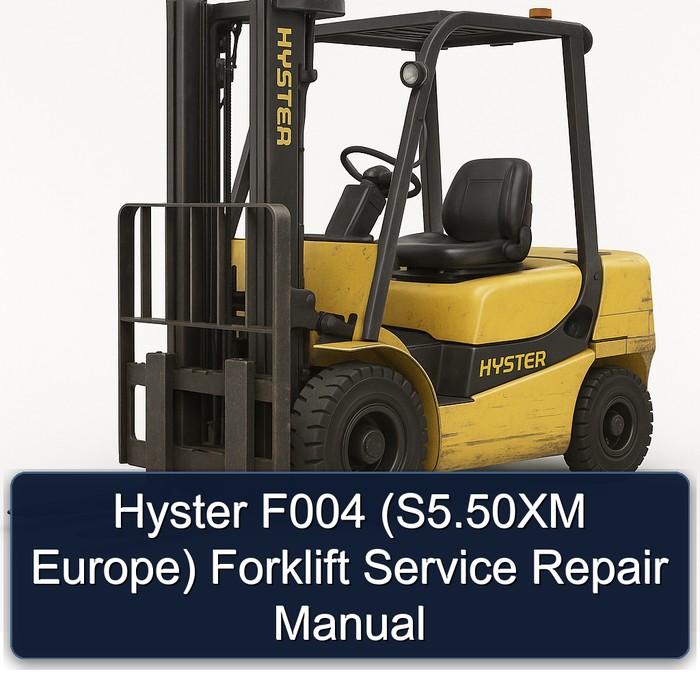 Manual de Servicio y Reparación de la Carretilla Elevadora Hyster F004 (S5.50XM Europa)