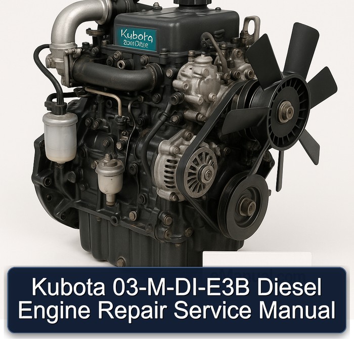 Kubota 03-M-DI-E3B Dieselmotor Reparaturhandbuch