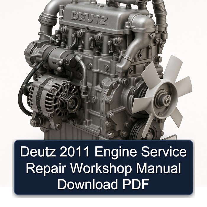Deutz 2011 Engine Service Repair Workshop Manual Download PDF