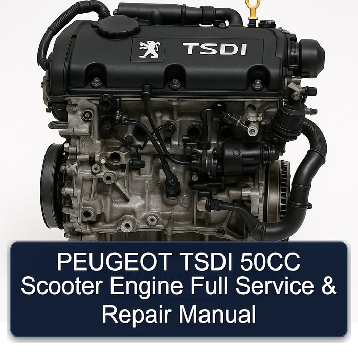Manual de Servicio y Reparación Completo para Motor de Scooter PEUGEOT TSDI 50CC