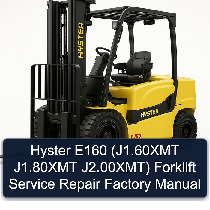 Hyster E160 (J1.60XMT, J1.80XMT, J2.00XMT) Werkstatt-Handbuch