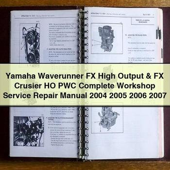 Yamaha Waverunner FX High Output & FX Crusier Ho Pwc Workshop Service Repair Manual PDF Download