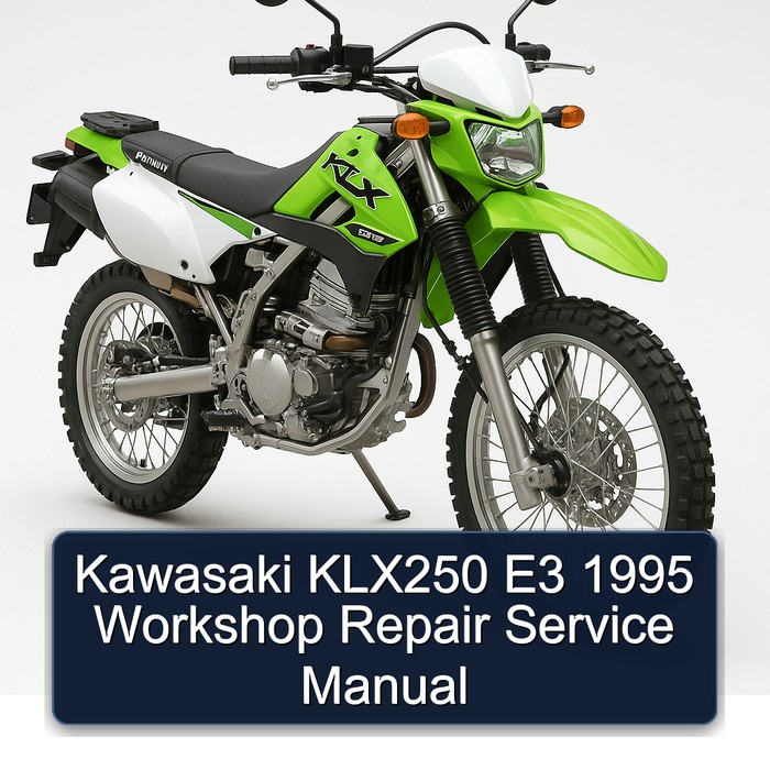 Kawasaki KLX250 E3 1995 Workshop Repair Service Manual