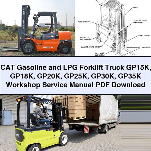 CAT Gasoline and Lpg Forklift Truck GP15K GP18K GP20K GP25K GP30K GP35K Workshop Service Repair Manual PDF Download