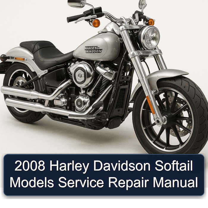 2008 Harley Davidson Softail Models Manual de servicio y reparación