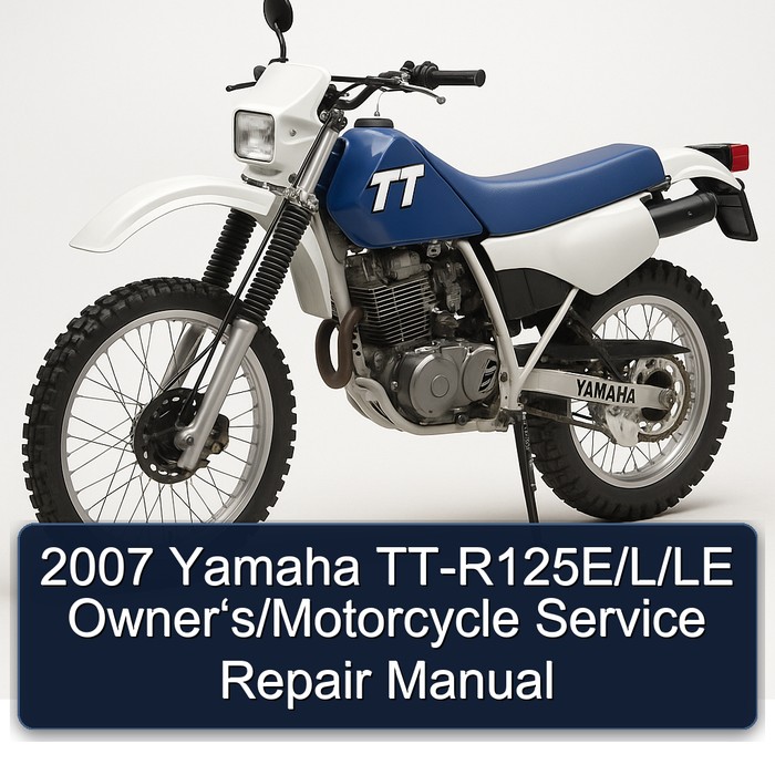 Yamaha TT-R125E/L/Le Owner‘s/Motorcycle Workshop Service Repair Manual PDF Download