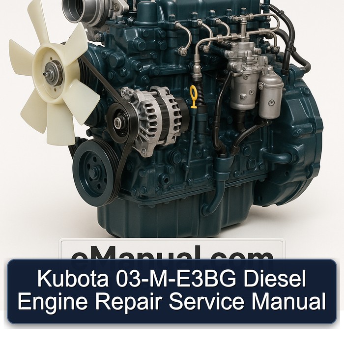 Kubota 03-M-E3BG Diesel Engine Repair Service Manual 