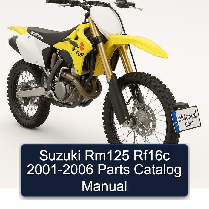 Suzuki Rm125 Rf16c 2001-2006 Parts Catalog Manual