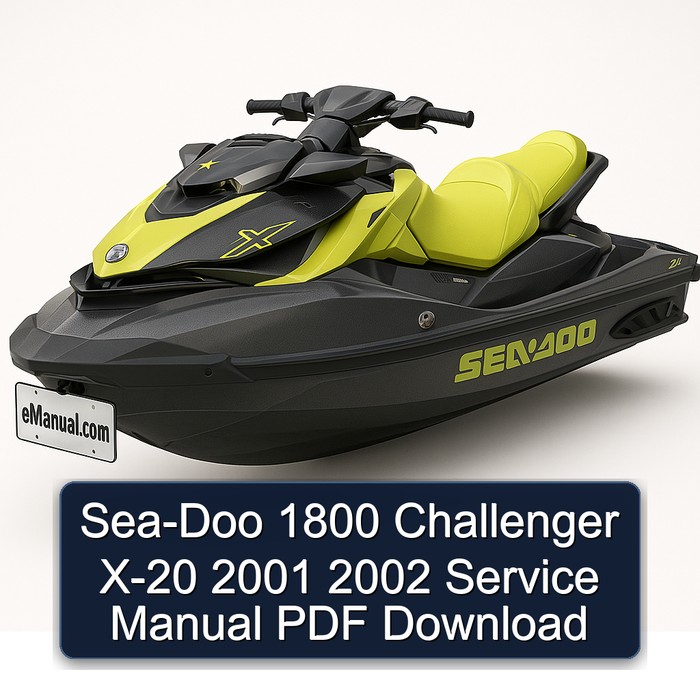 Sea-Doo 1800 Challenger X-20 2001 2002 Service Manual PDF Download