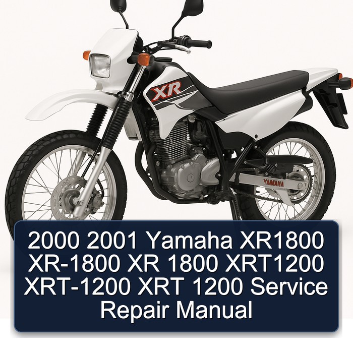2000 2001 Yamaha XR1800 XR-1800 XR 1800 XRT1200 XRT-1200 XRT 1200 Manual de servicio y reparación