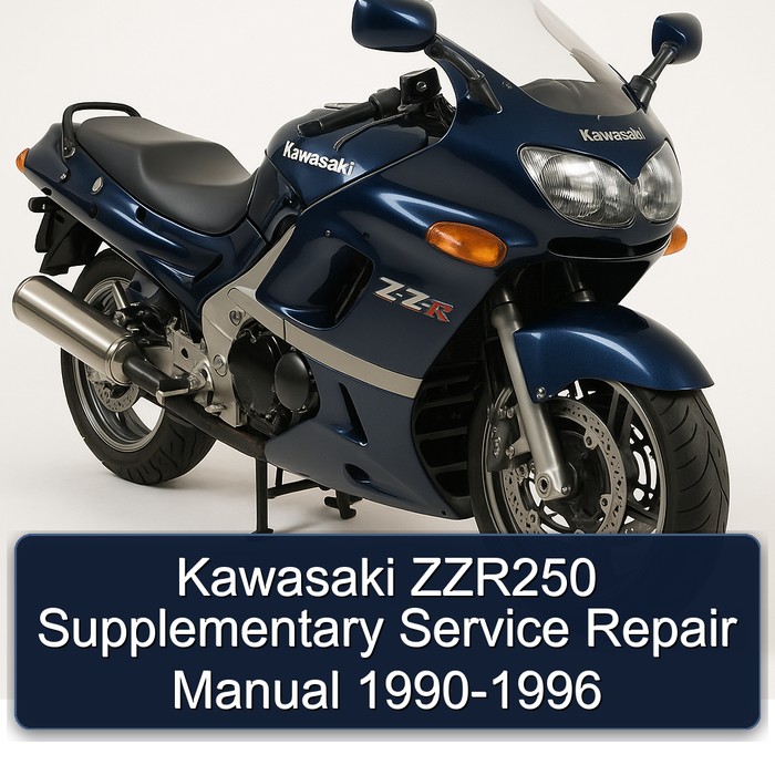 Kawasaki ZZR250 Supplementary Service Repair Manual 1990-1996
