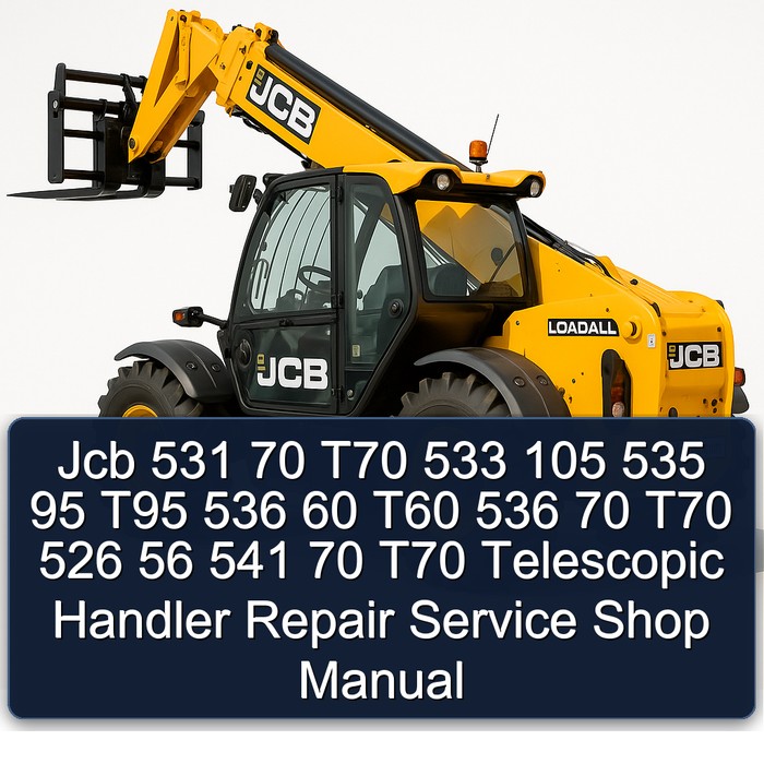 Jcb 531 70 T70 533 105 535 95 T95 536 60 T60 536 70 T70 526 56 541 70 T70 Telescopic Handler Repair Service Shop Manual