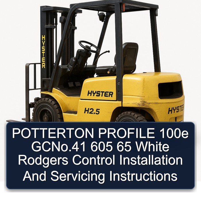 POTTERTON PROFILE 100e GCNo.41 605 65 White Rodgers Control Installation And Servicing Instructions