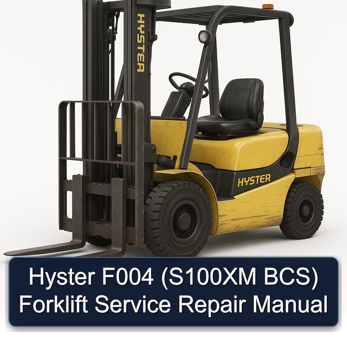Manual de Servicio y Reparación de la Carretilla Elevadora Hyster F004 (S100XM BCS)