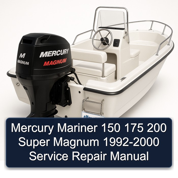 Mercury Mariner 150 175 200 Super Magnum 1992-2000 Manual de servicio y reparación