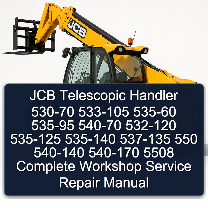 JCB 530-70 533-105 535-60 535-95 540-70 532-120 535-125 535-140 537-135 550 540-140 540-170 5508 Telescopic Handler Complete Workshop Service Repair Manual PDF Download