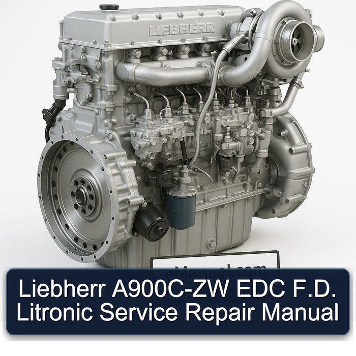 Liebherr A900C-ZW EDC F.D. Litronic Service Repair Manual 